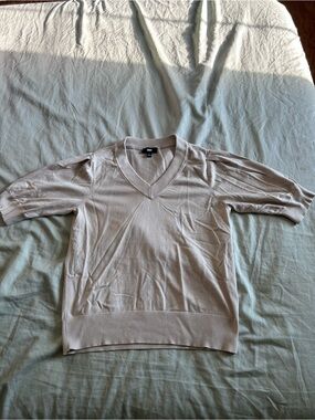 DKNY Neutral Beige Crewneck Sweater